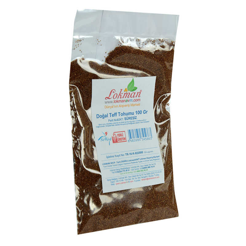 Natural Teff Seed 100 Gr Package