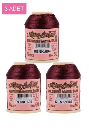 3 Pieces Altinbasak Oya and Lace Floss 20 gr - Turk - No: 604