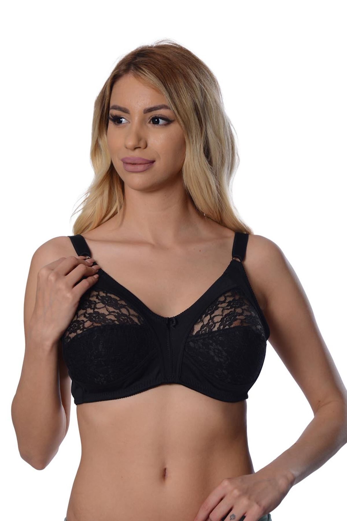 Black Lace Recovery Bra