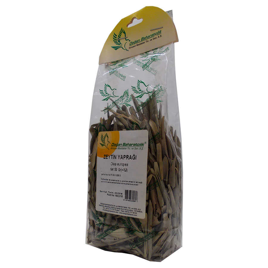 Olive Leaf Natural 50 Gr Package