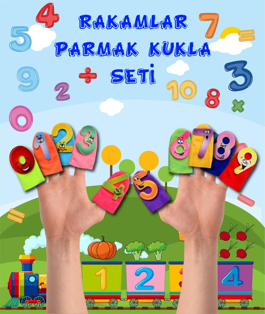 Numbers 10 Pieces Finger Puppet , Educational Toy