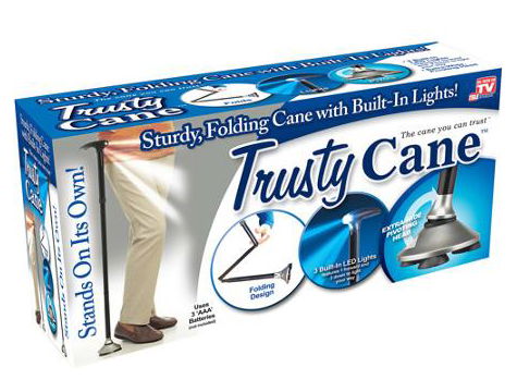 Trusty Cane Reliable Foldable Lighted Walking Stick