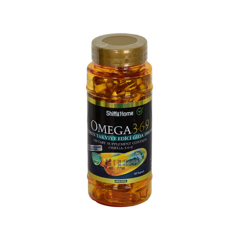 Shiffa Home Omega 3-6-9 1000 Mg (DHA+EPA 550 Mg) Soft 60 Capsules