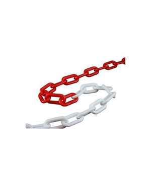 Plastic Chain Red White (Meters)