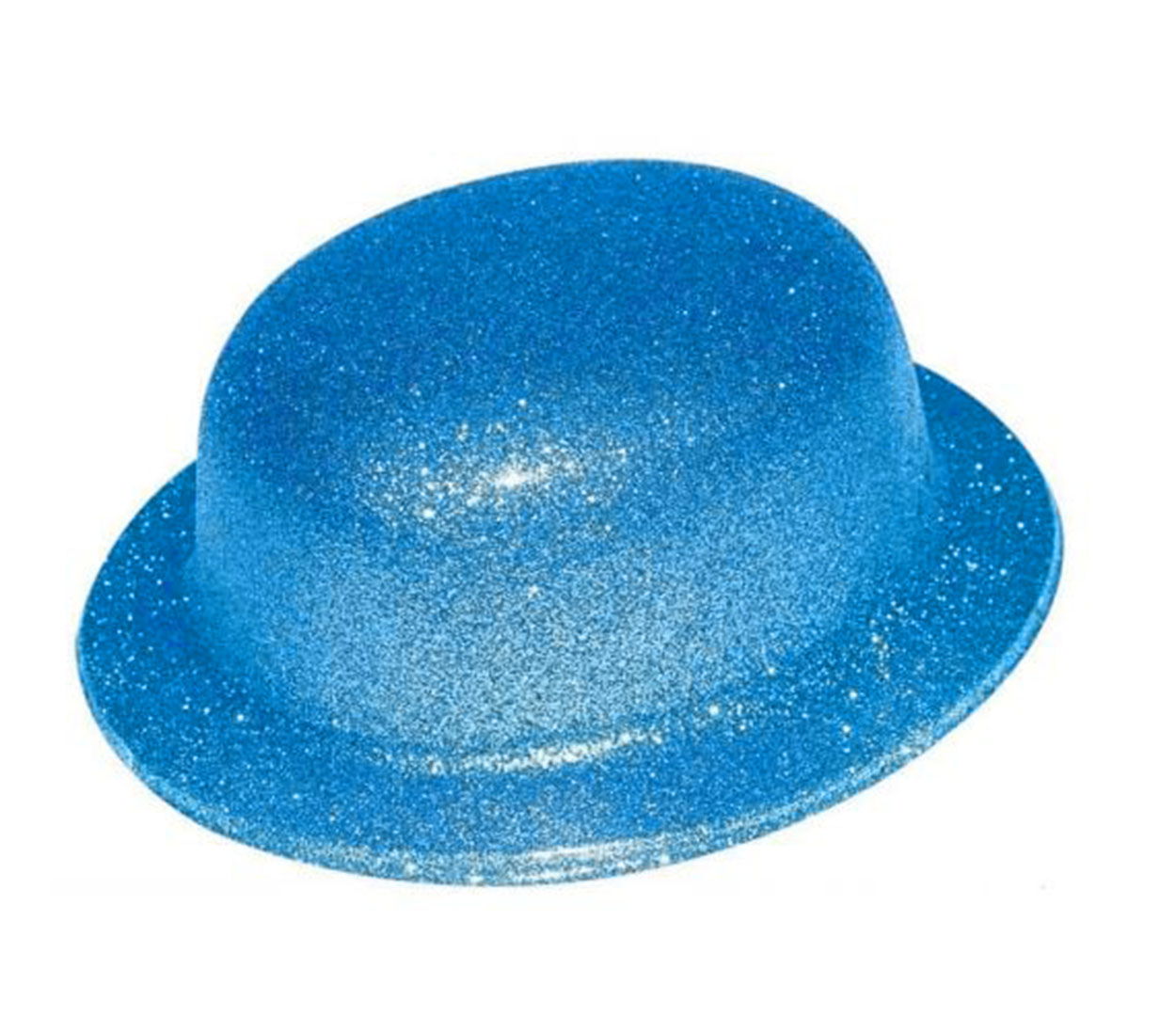 Blue Color Silvery Melon Round Party Hat 24x26 cm