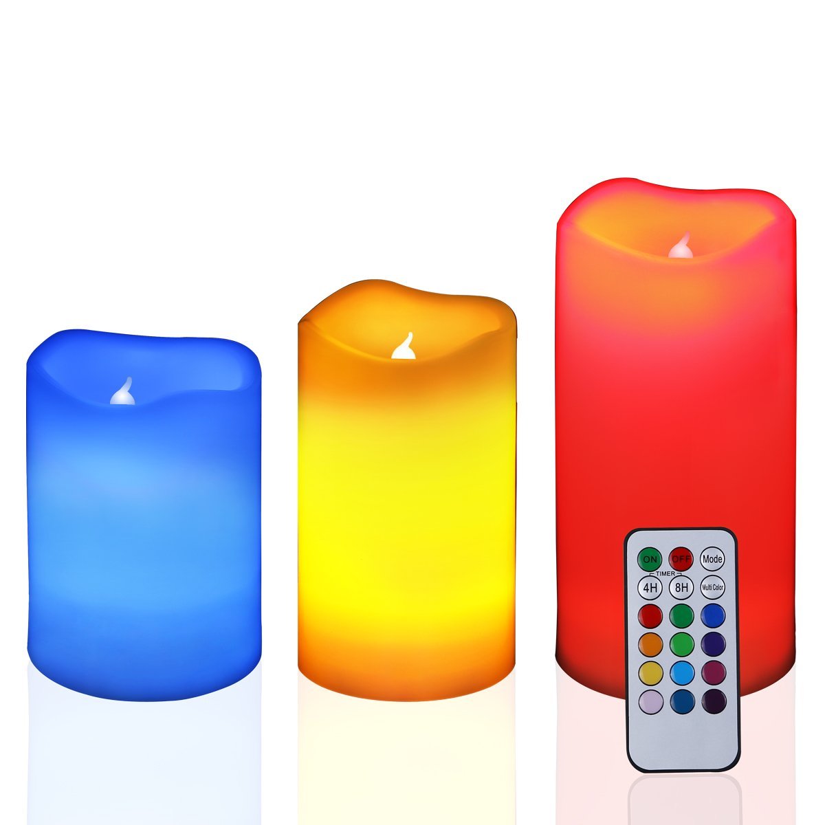 Paraffin Coated Controlled Led Candle (3 Pieces)