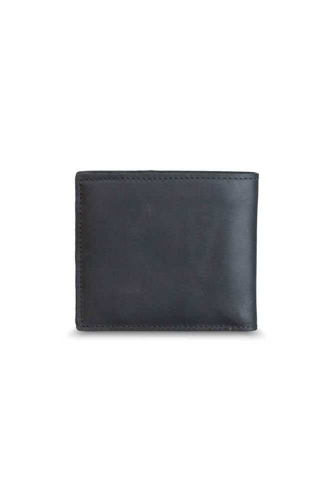 Matte Black Matte Hand Braided Leather Men's Wallet