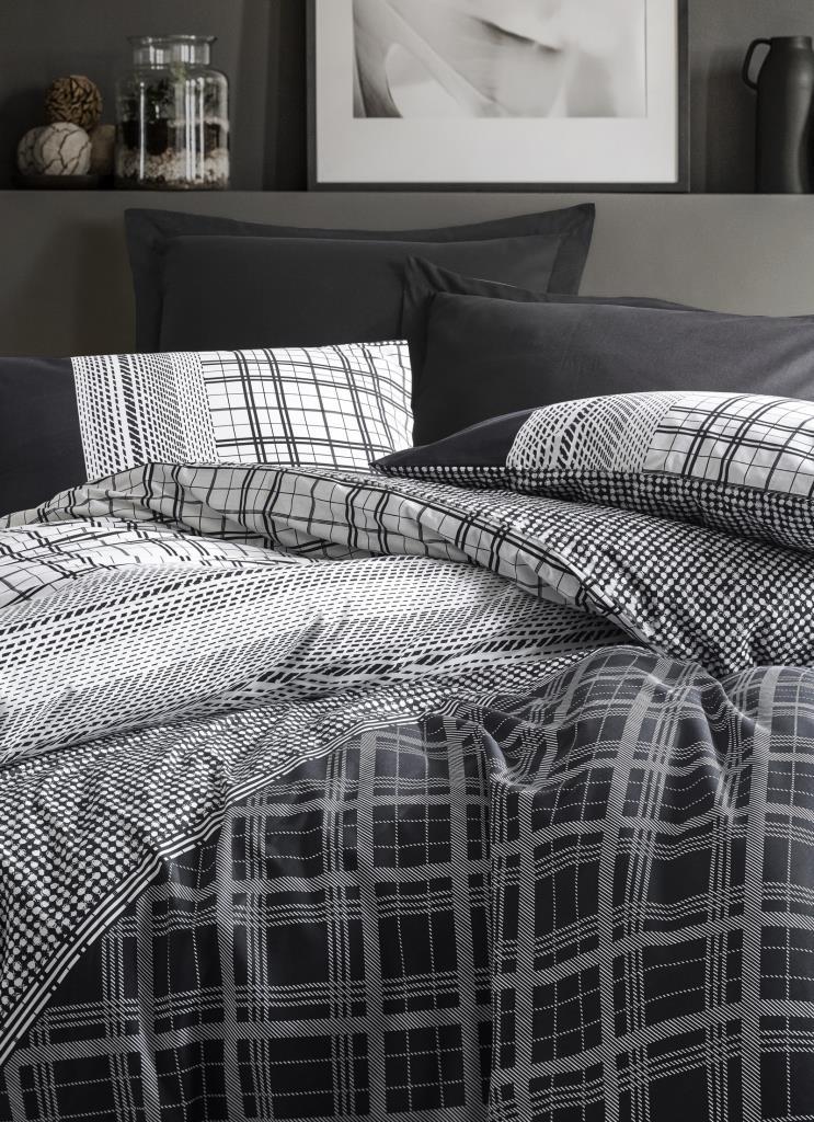 Single Duvet Cover Set Carlos Black