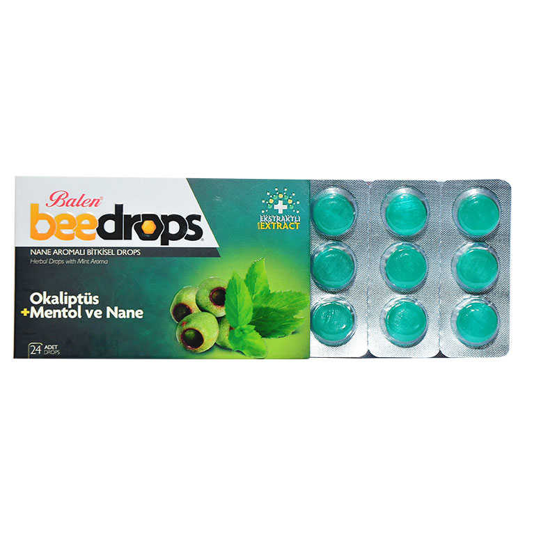 Mint Flavored Herbal Drops 24Pcs