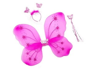 Show Butterfly Wing (3 Piece)-Fuchsia