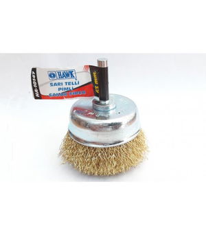 Hawk HA10147 Pinned Yellow Wire Dish Brush 65 mm