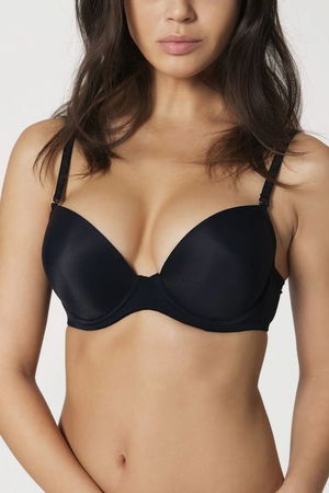 Women's Black Push Up Padded Basic Bra 8350