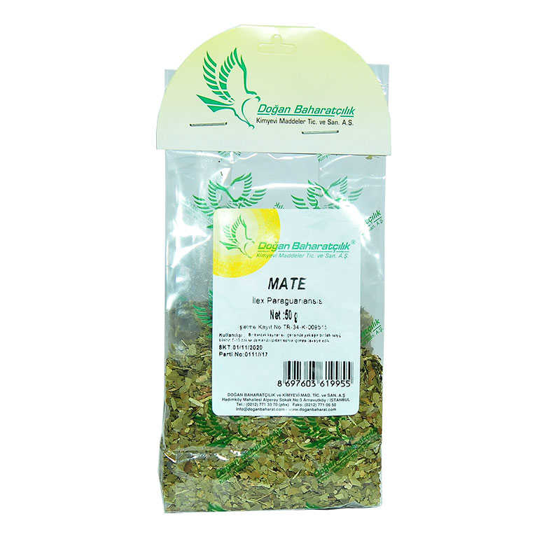 Mate Leaf Herb Natural 50 Gr Package