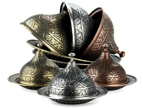 Ottoman Motif Turkish Delight Holder Large - Silver