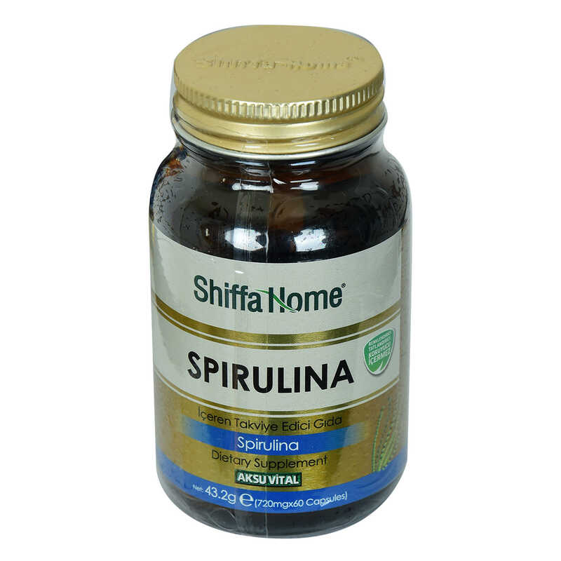 Shiffa Home Spirulina Dietary Supplement 720 Mg x 60 Capsules