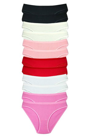 12 Pcs Wicking Cotton Women Camisole Bikini Panties