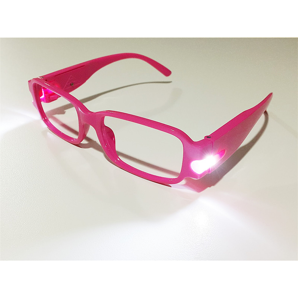 Reading Glasses with Led Light - Pink