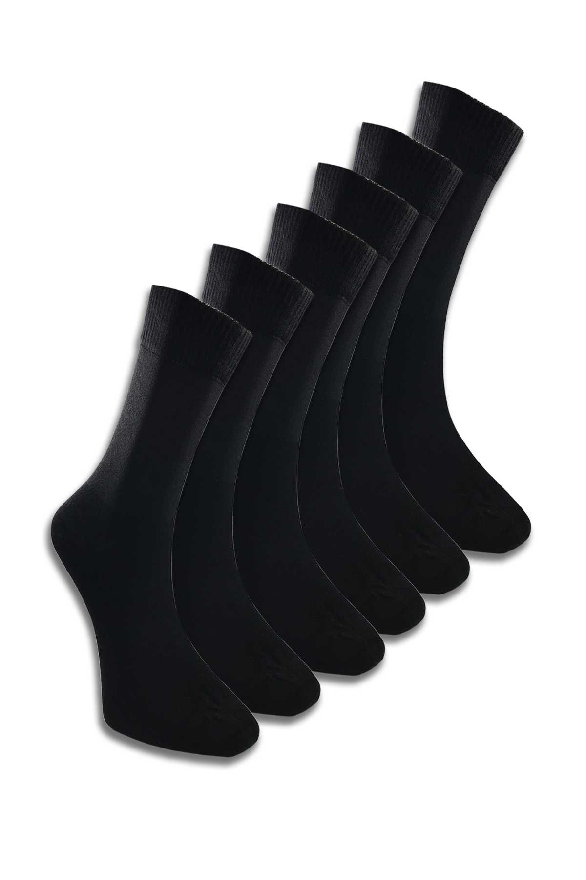 6 Pcs Men's Bamboo Elastic Non-Squeezing Diabetic Socks