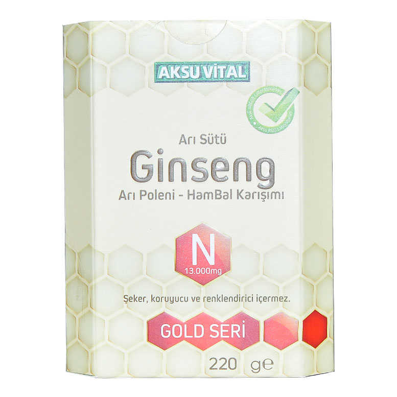 Royal Jelly Ginseng Pollen Honey Blend 220 Gr