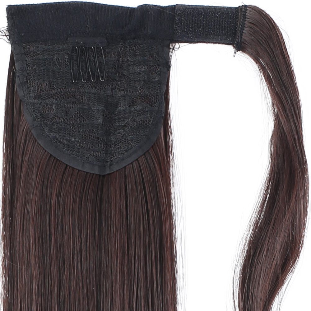 Tied Straight Ponytail / Dark Brown