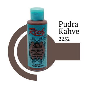 Rich Multi Surface 2252 Powder Brown Acrylic Paint 120 cc