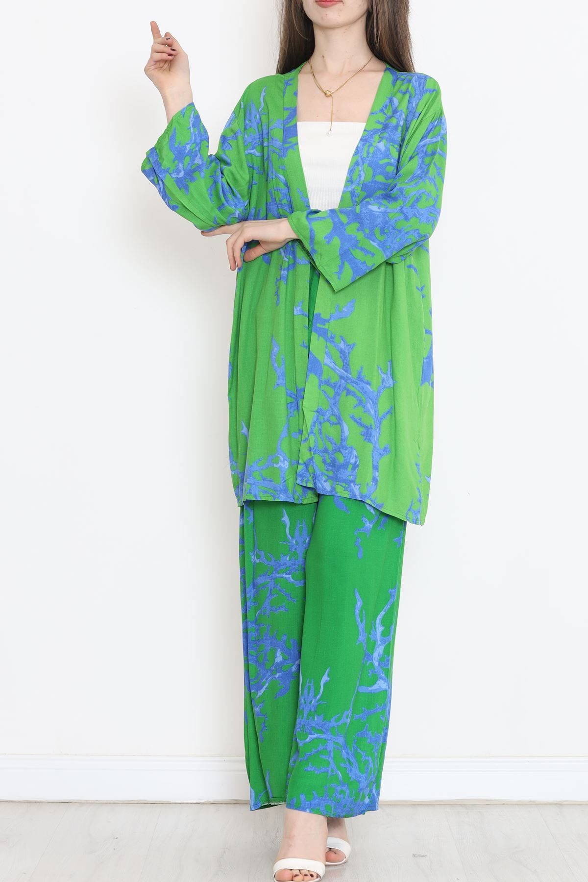 Kimono Set Green Blue