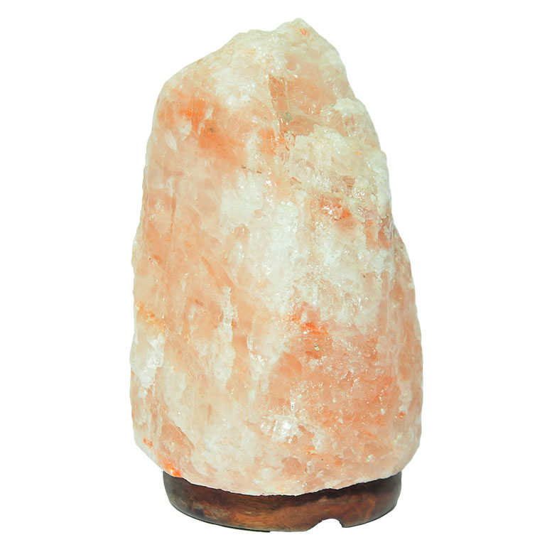 Natural Himalayan Rock Salt Lamp Wired Bulb Pink 1-2 Kg