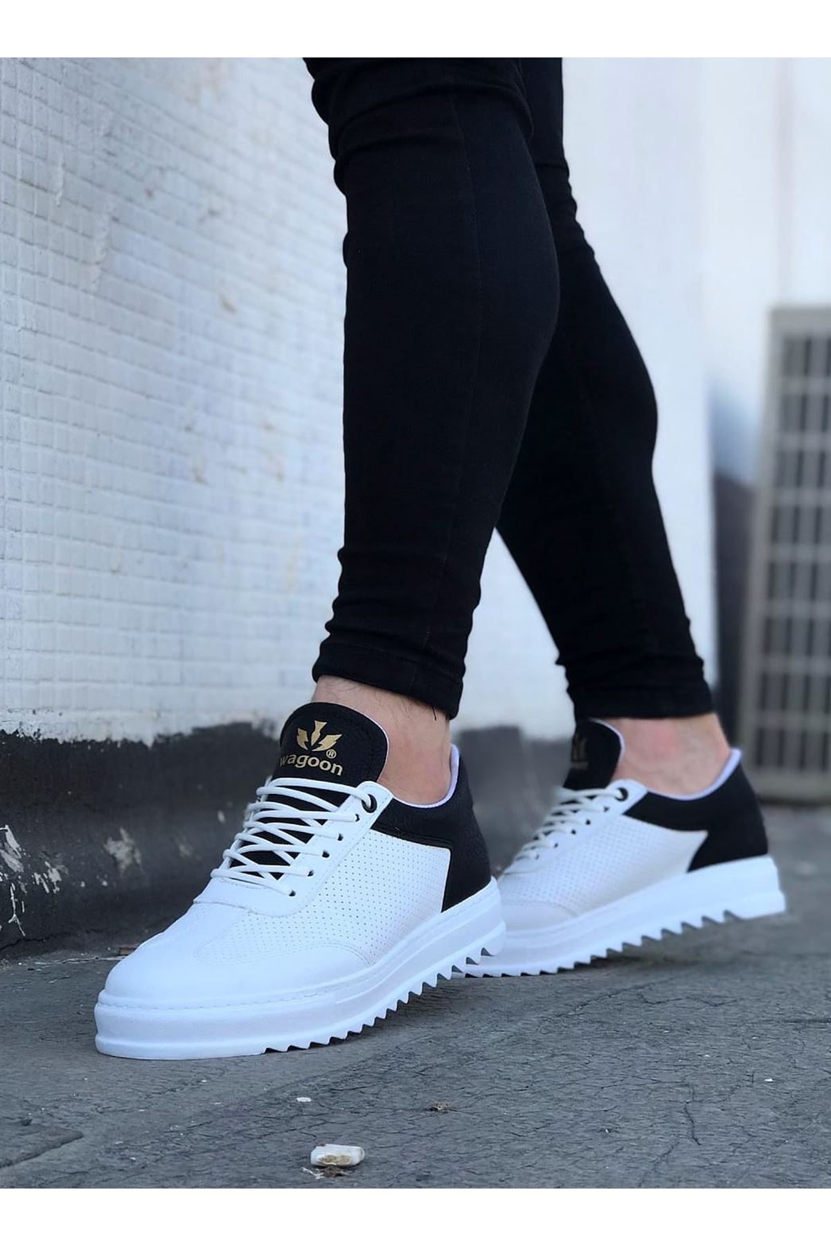 White Black Men's Casual Shoes