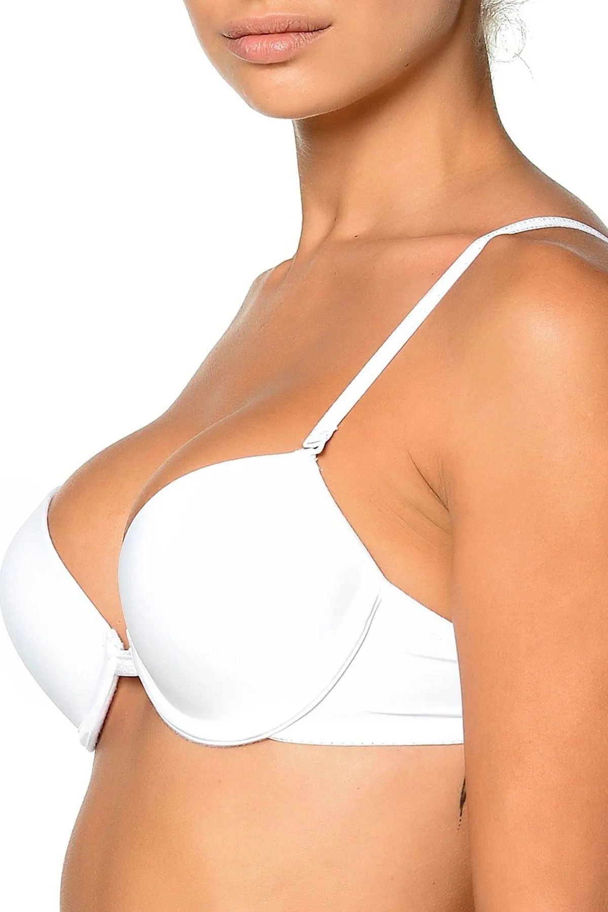 Women's White Push-up Padded Basc Bra 2350