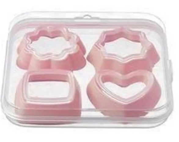 Cookie Mold 4 Pieces 8 Shapes - With Storage Box