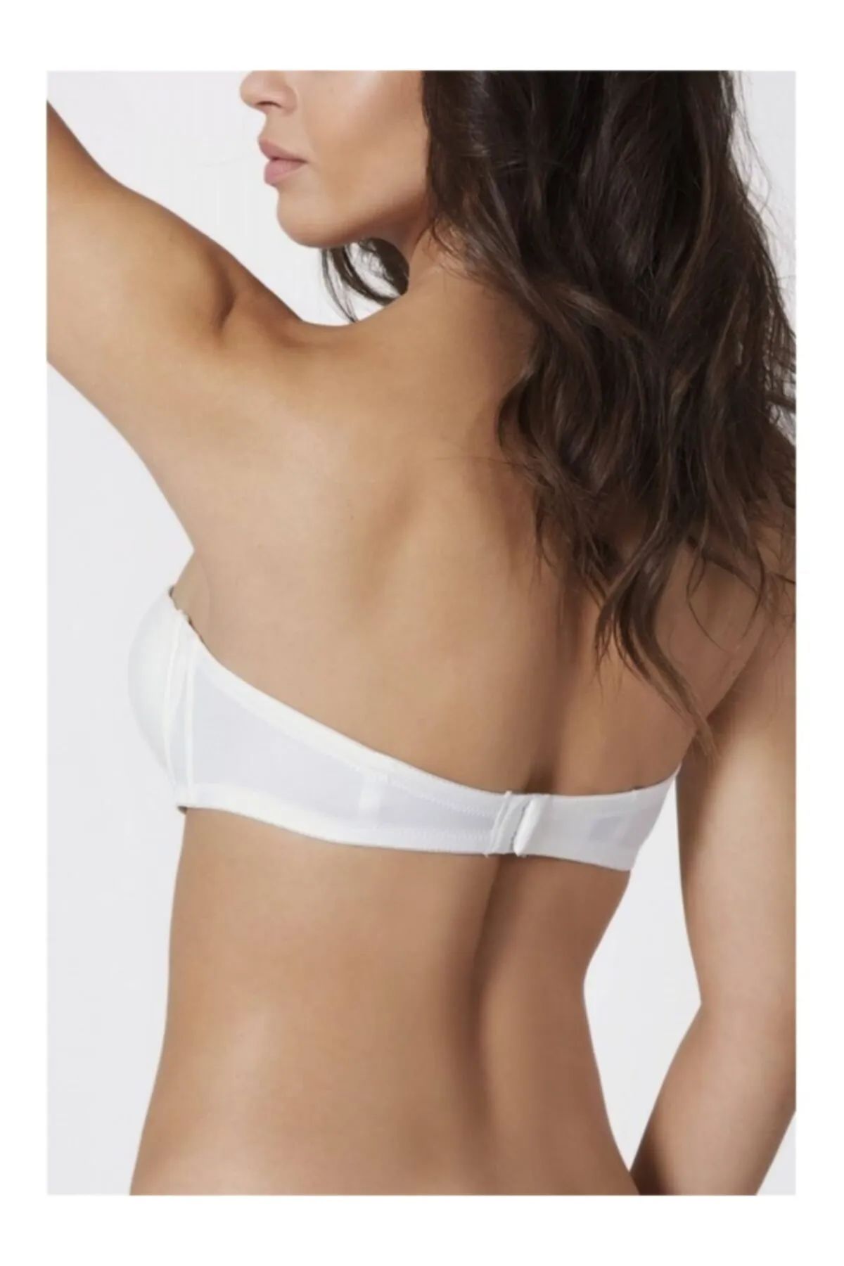 Women's White Strapless Unpadded 2550