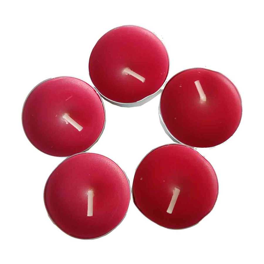 Tea Lights Red Candle 5 pcs 1 Pack