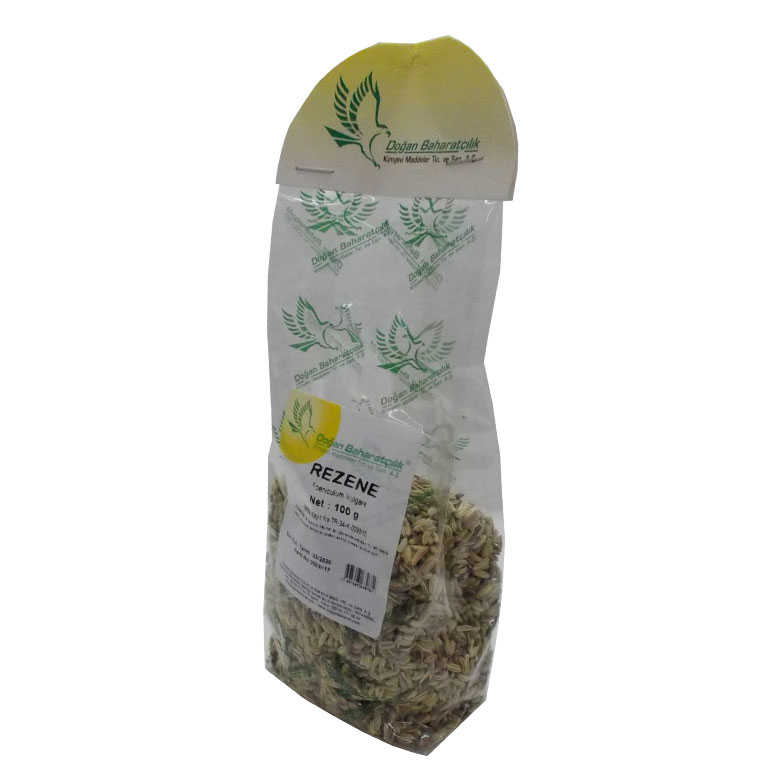 Fennel Natural Grain Fennel Seeds 100 Gr Package