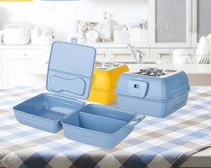 Luna 3 Compartment Nutrition Container with Cutlery - Diet Container - Fork and Spoon