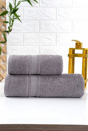 Gray 2-Piece Towel Set