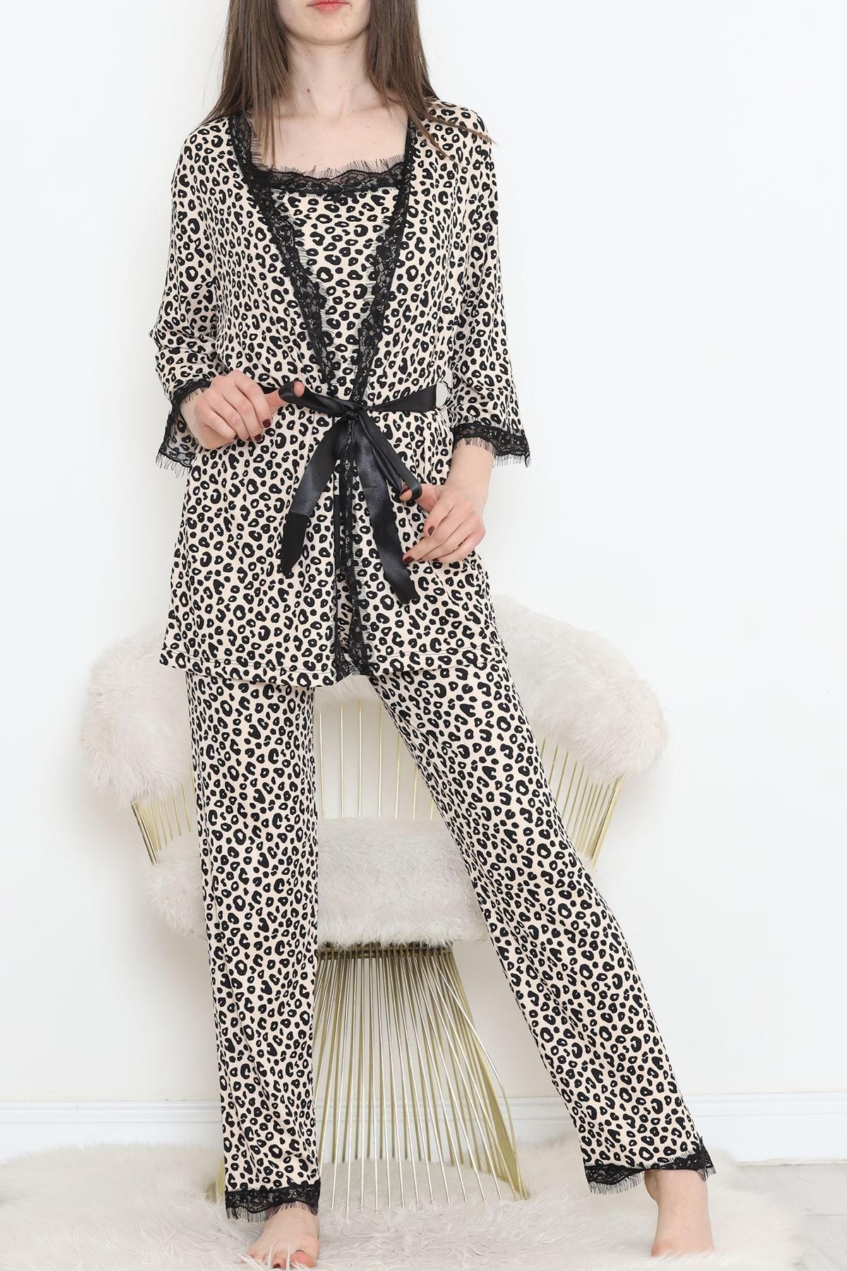 Dressing Gown Set Leopard