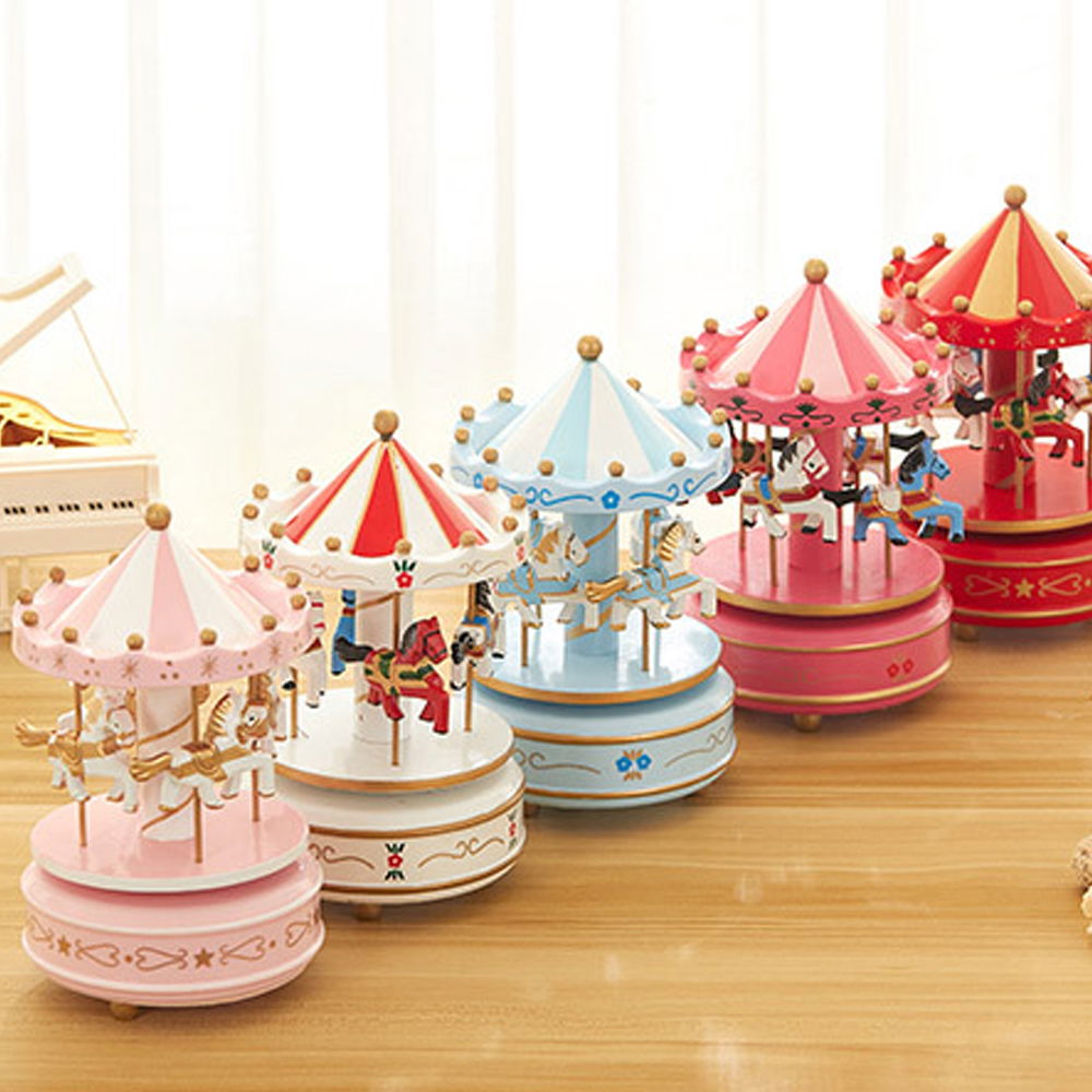 Nostalgic Handmade Carousel Music Box