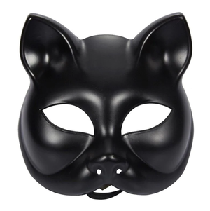 Black Color Luxury Cat Mask 12x13 cm