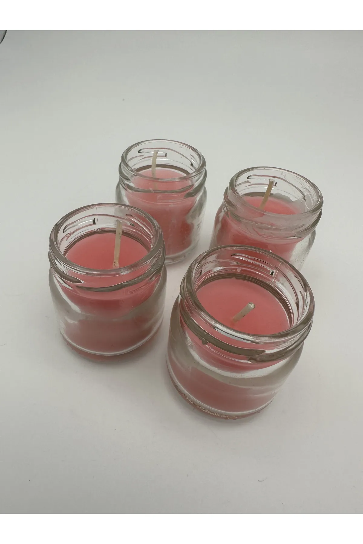 Set of 4 Flower Scented Mini Jar Candle Turk-A1012