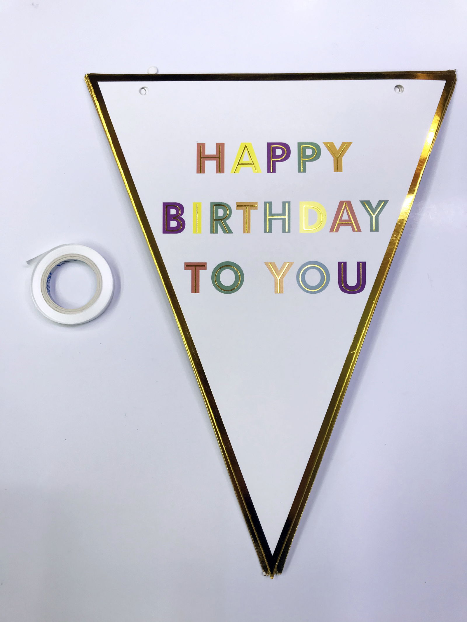 Happy Birthday To You Pennant Flag Ornament