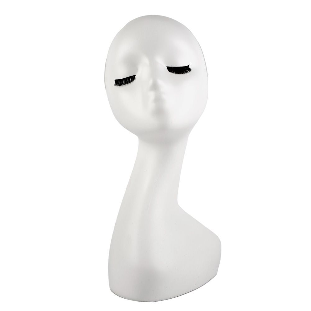 Wig Mannequin / White / 40 cm