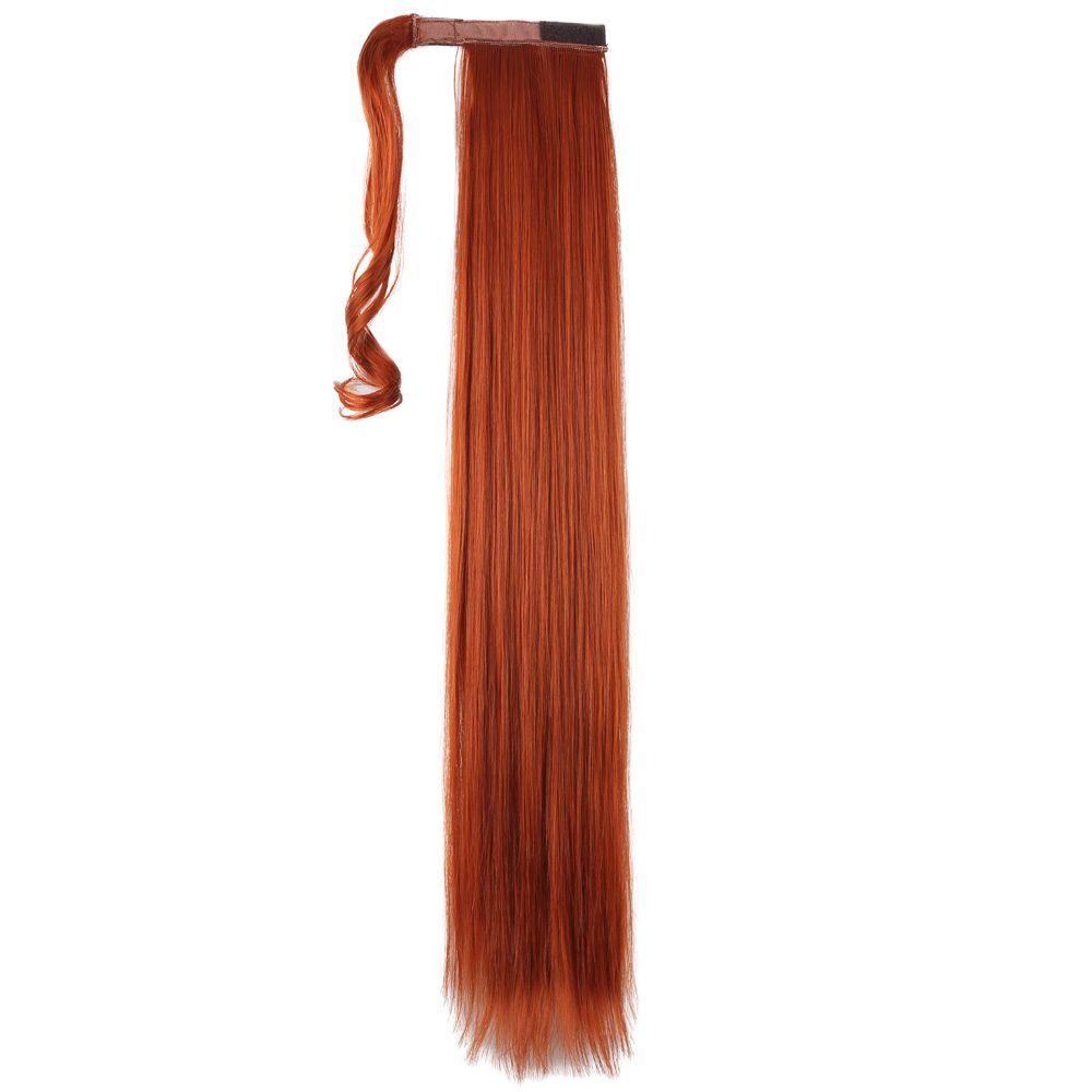 Tie Straight Ponytail / Copper