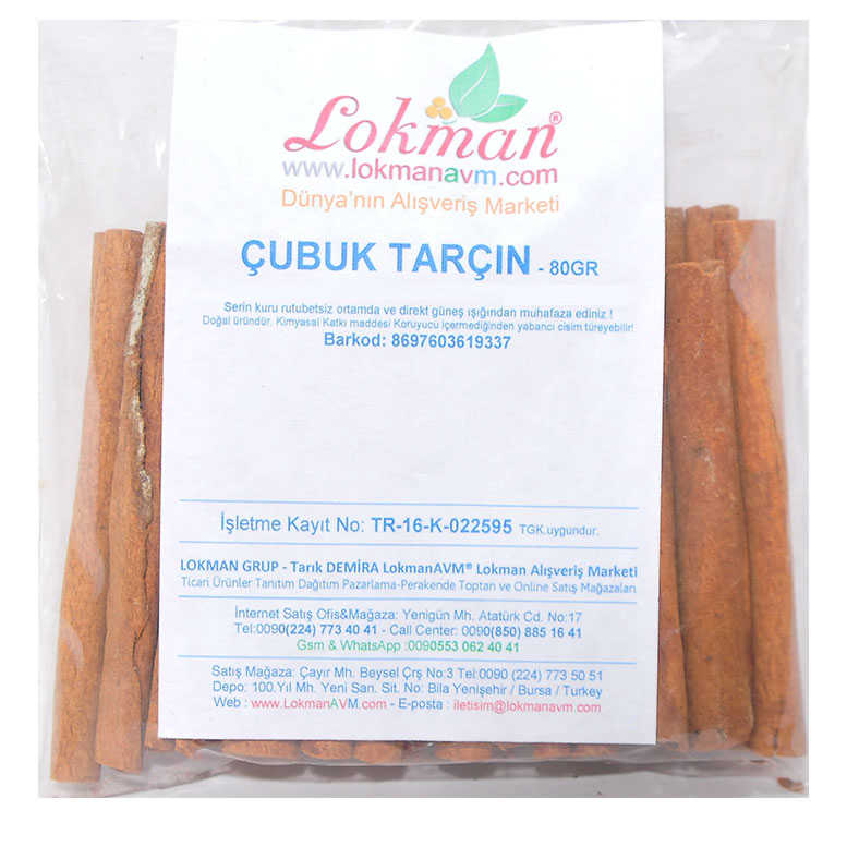 Cinnamon Stick Natural 80 Gr Package