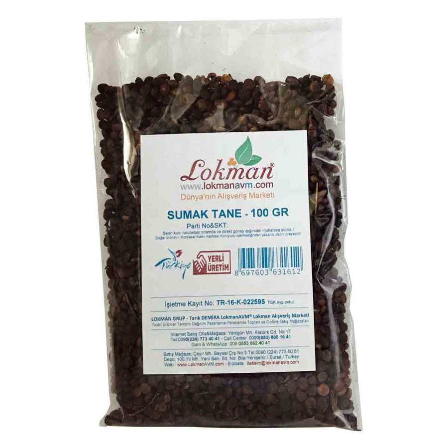 Sumac Grain Natural 100 Gr Package