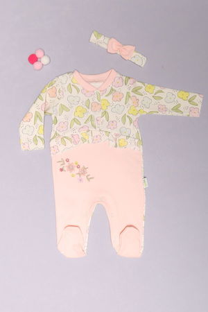 3-12 Months Baby Jumpsuit Powder