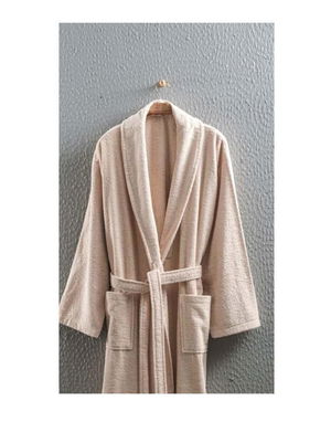 Cotton Single Bathrobe Beige