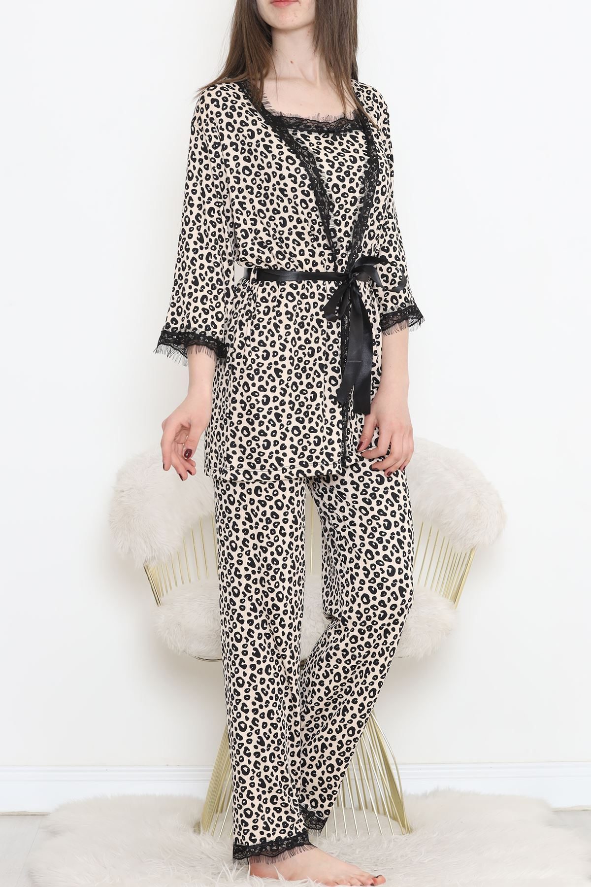 Dressing Gown Set Leopard