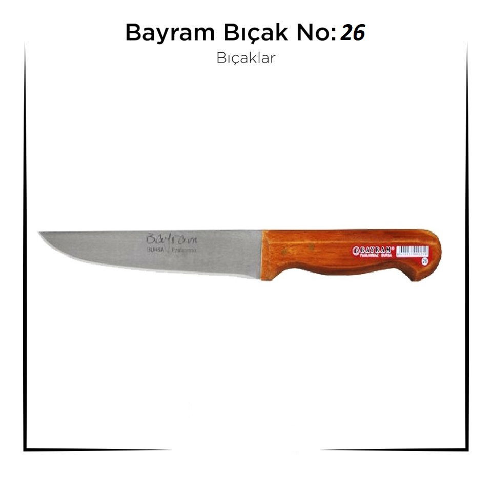 Bursa Knife Bayram Sacrifice Knife Food Knife No: 26