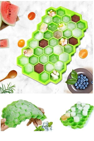 37 Compartment Silicone Honeycomb Ice Mold Cooler