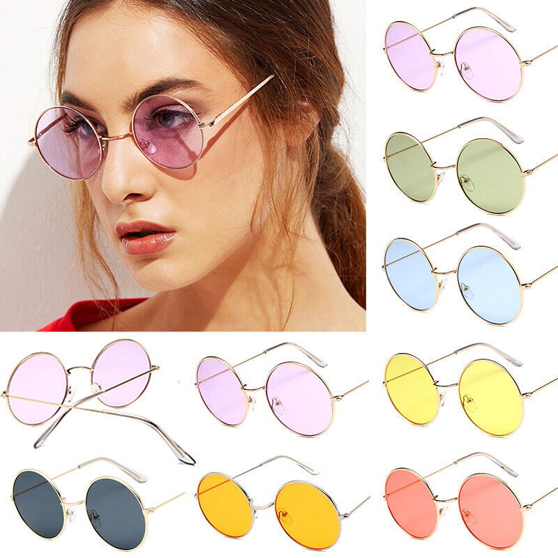 Colorful Lennon Retro Image Glasses 6 Colors 6 Pcs